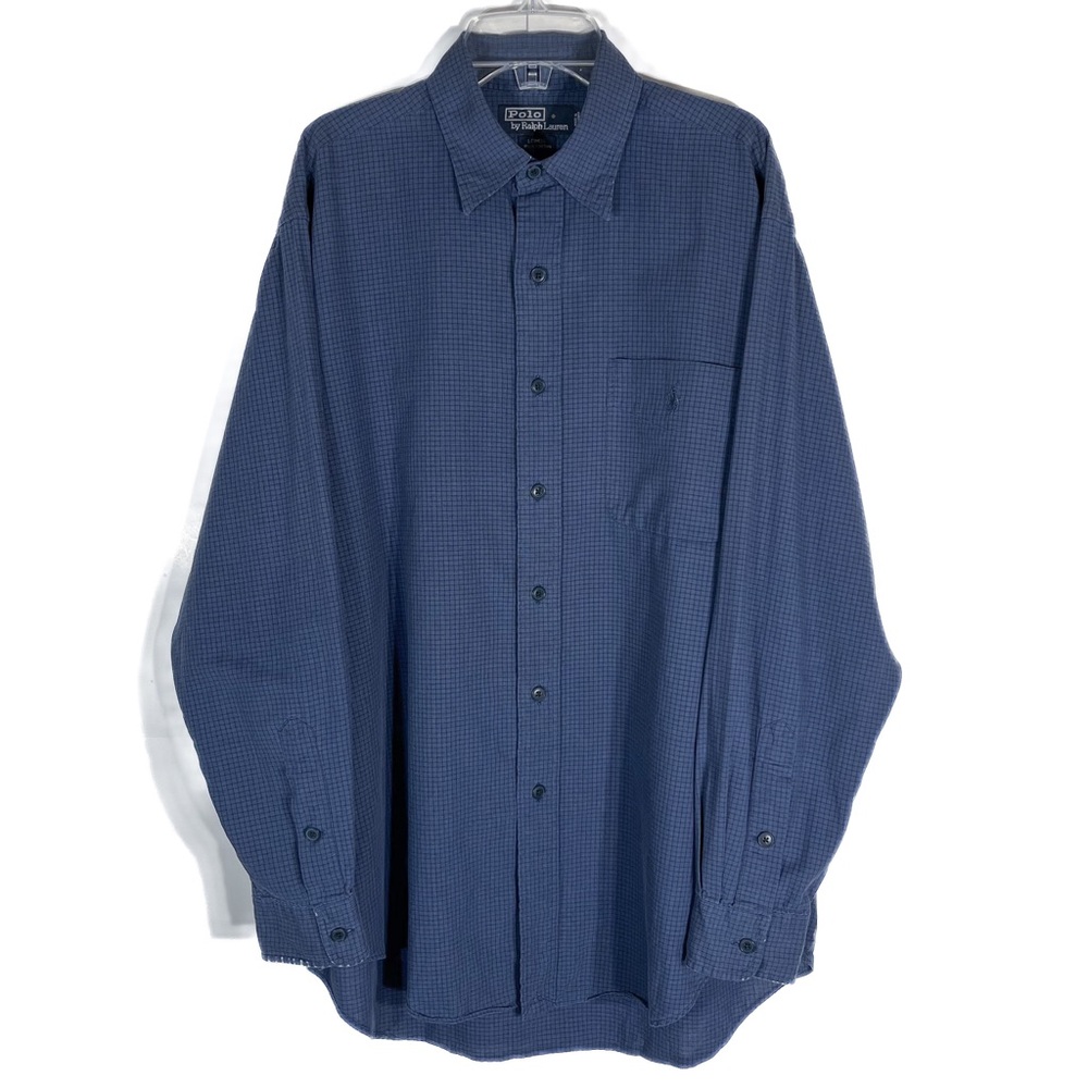 Vintage Polo Ralph Lauren Lowell Sport 100% Cotton Button Up Mens Shirt Medium